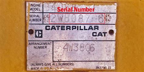 caterpillar equipment model numbers